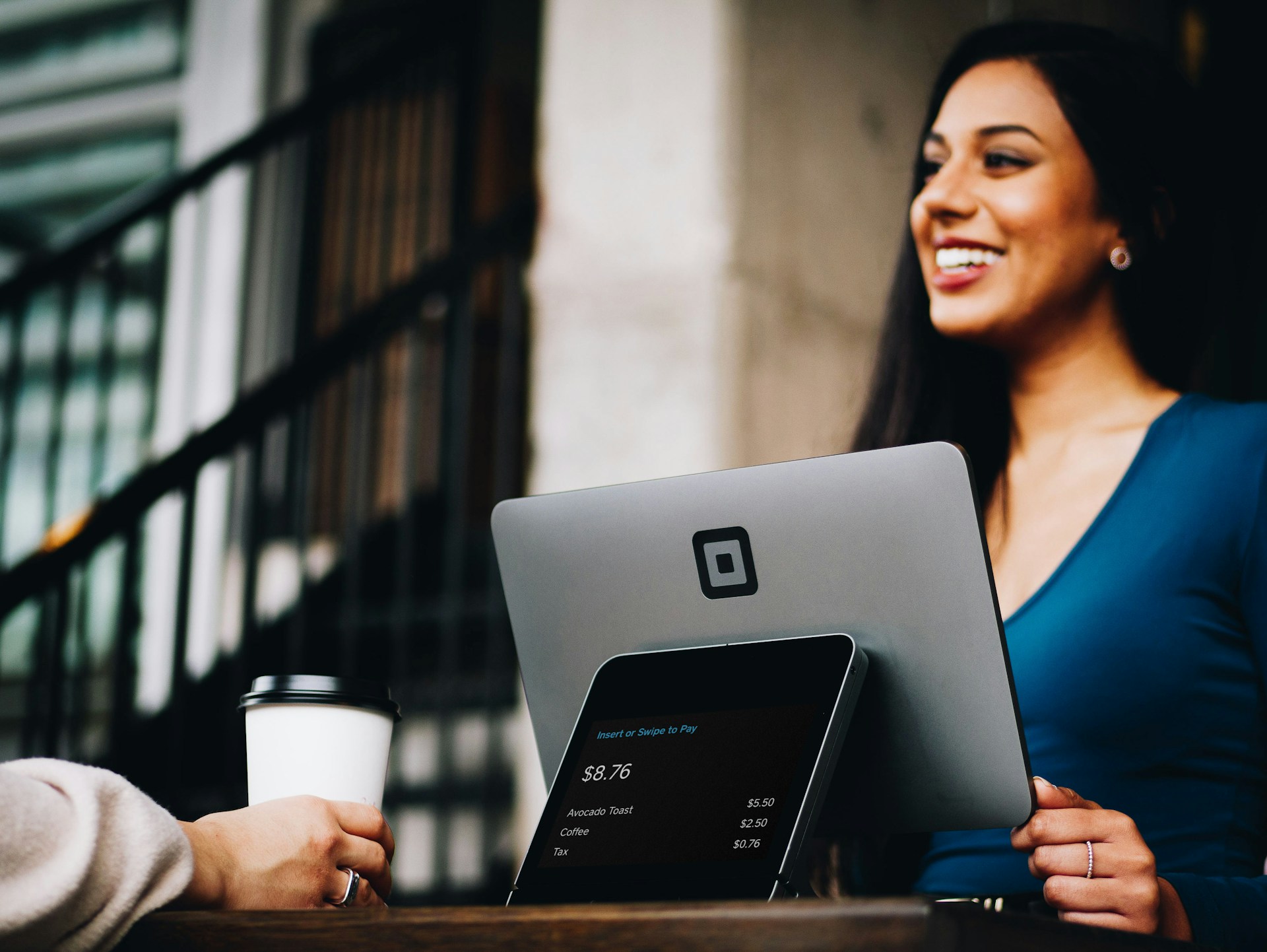 image of a lady working in sales